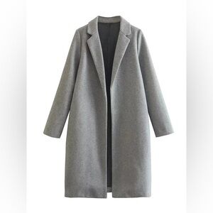 Zara Solid Woolen Coat